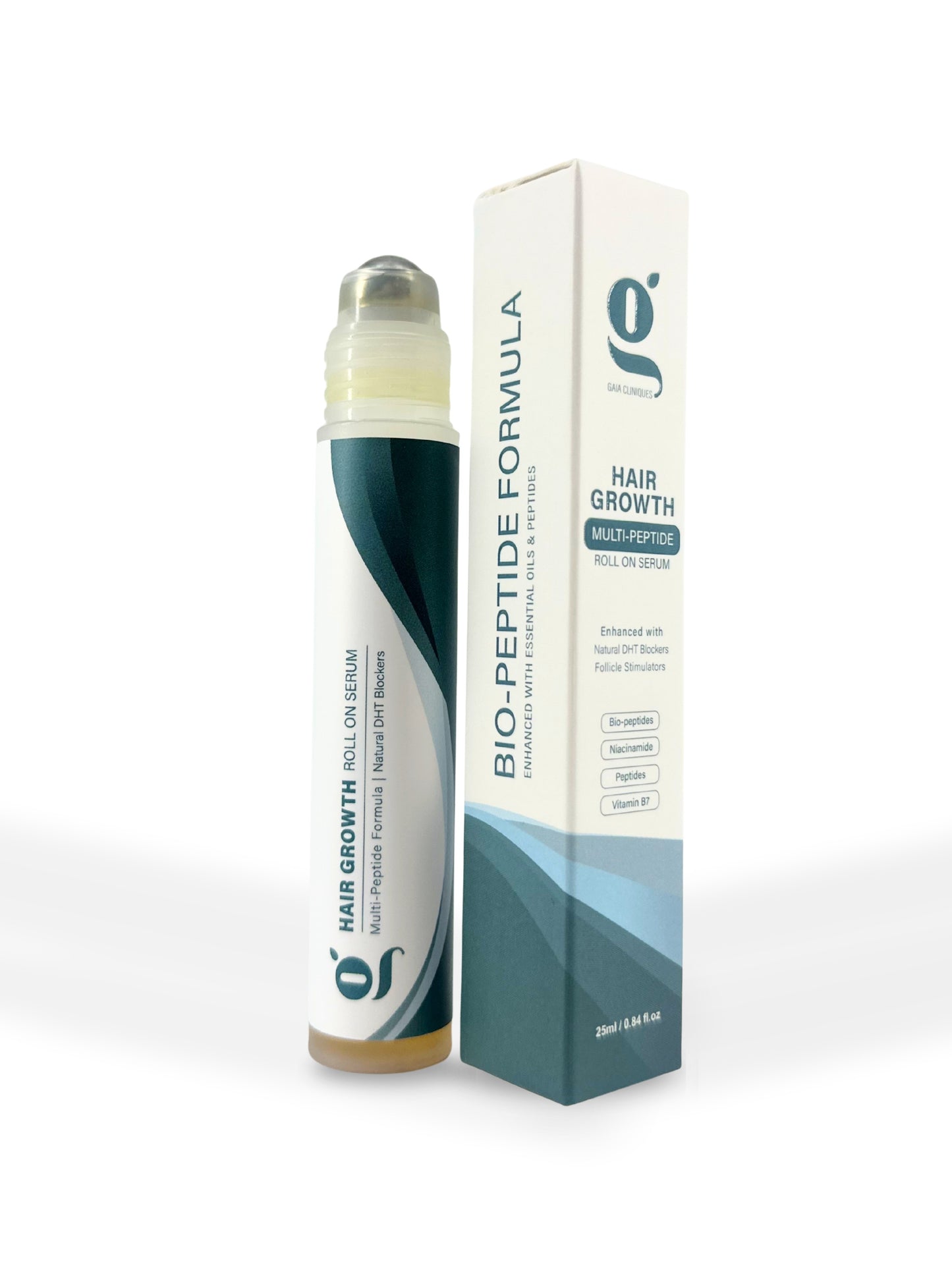 Multi-Peptide natural DHT blocker hair growth serum roll-on
