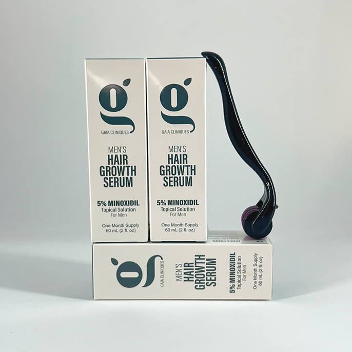 3 Months Minoxidil Supply + Free Derma-Roller Bundle Saving Package