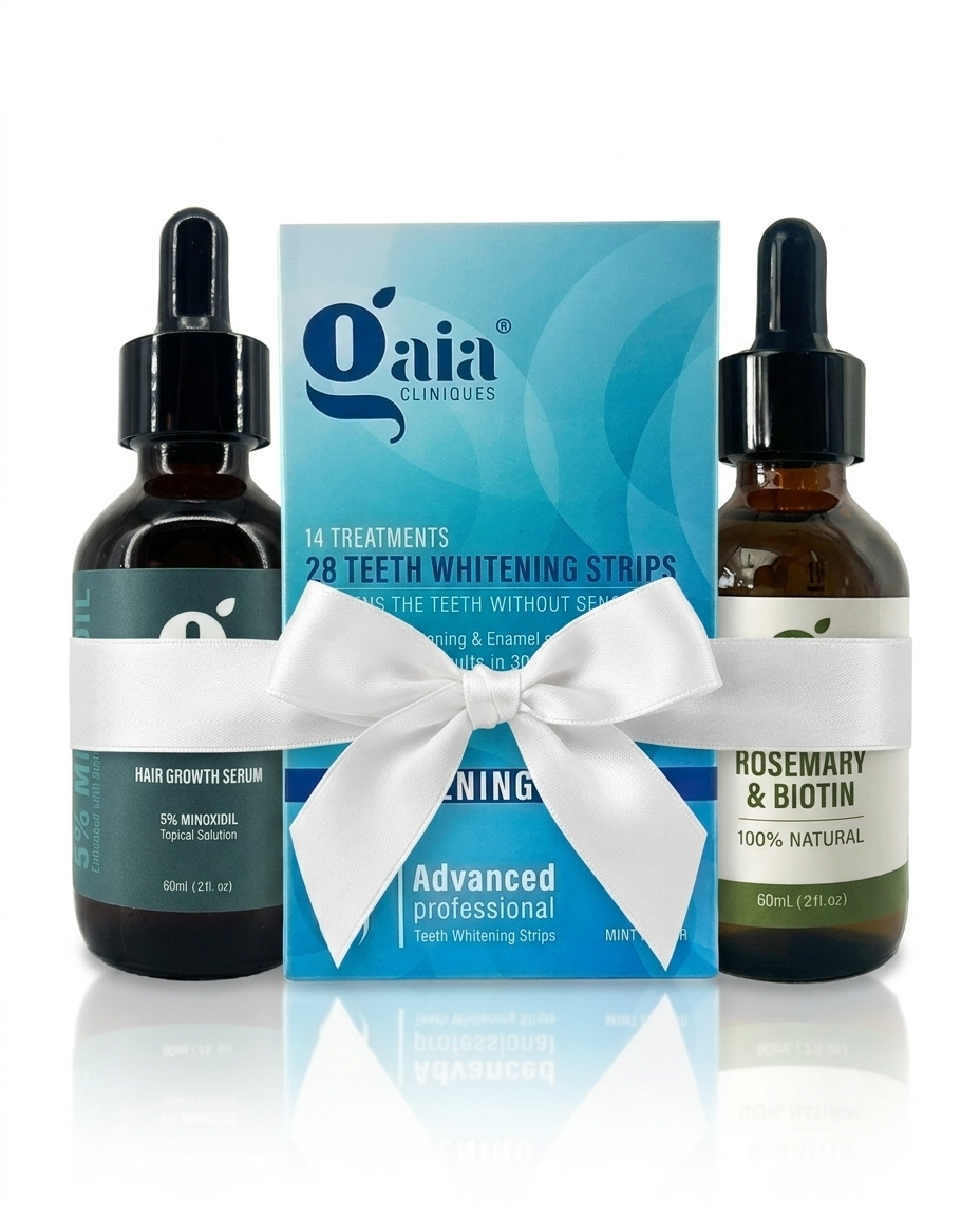 Minoxidil & rosemary oil + free teeth whitening strips